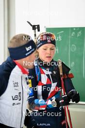 16.10.2022, Oberhof, Germany (GER): Sverre Waaler Kaas (NOR), Karoline Knotten (NOR), (l-r) - Biathlon summer training, Oberhof (GER). www.nordicfocus.com. © Reichert/NordicFocus. Every downloaded picture is fee-liable.