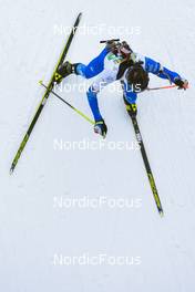 03.04.2022, Premanon, France (FRA): Zenital shot of a competitor - French Championships biathlon, relay, Premanon (FRA). www.nordicfocus.com. © Leo Authamayou/NordicFocus. Every downloaded picture is fee-liable.