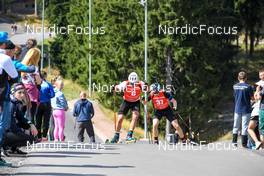 02.09.2022, Oberhof, Germany (GER): Hendrik Rudolph (GER), Hans Kollner (GER), (l-r)  - German Championships biathon, individual men, Oberhof (GER). www.nordicfocus.com. © Deubert/NordicFocus. Every downloaded picture is fee-liable.