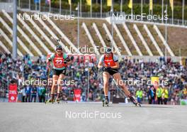 02.09.2022, Oberhof, Germany (GER): Natalie Keller (GER), Hannah Schlickum (GER), (l-r)  - German Championships biathon, individual women, Oberhof (GER). www.nordicfocus.com. © Deubert/NordicFocus. Every downloaded picture is fee-liable.