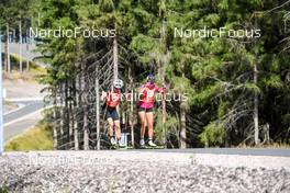 02.09.2022, Oberhof, Germany (GER): Susanna Meinen (SUI), Julia Vogler (GER), (l-r)  - German Championships biathon, individual women, Oberhof (GER). www.nordicfocus.com. © Deubert/NordicFocus. Every downloaded picture is fee-liable.