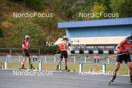 04.09.2022, Oberhof, Germany (GER): Justus Strelow (GER), Philipp Horn (GER), (l-r)  - German Championships biathon, pursuit men, Oberhof (GER). www.nordicfocus.com. © Deubert/NordicFocus. Every downloaded picture is fee-liable.