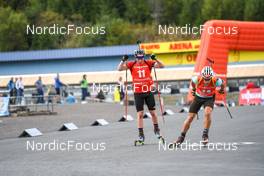 04.09.2022, Oberhof, Germany (GER): Albert Engelmann (GER), David Zobel (GER), (l-r)  - German Championships biathon, pursuit men, Oberhof (GER). www.nordicfocus.com. © Deubert/NordicFocus. Every downloaded picture is fee-liable.