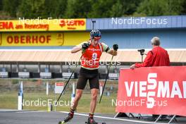 04.09.2022, Oberhof, Germany (GER): Roman Rees (GER) - German Championships biathon, pursuit men, Oberhof (GER). www.nordicfocus.com. © Deubert/NordicFocus. Every downloaded picture is fee-liable.