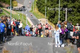 04.09.2022, Oberhof, Germany (GER): Susanna Meinen (SUI), Flurina Volken (SUI), Helene Therese Hendel (GER), (l-r)  - German Championships biathon, pursuit women, Oberhof (GER). www.nordicfocus.com. © Deubert/NordicFocus. Every downloaded picture is fee-liable.