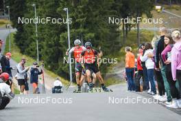 03.09.2022, Oberhof, Germany (GER): Niklas Hartweg (SUI), Dominic Schmuck (GER), (l-r)  - German Championships biathon, sprint men, Oberhof (GER). www.nordicfocus.com. © Deubert/NordicFocus. Every downloaded picture is fee-liable.