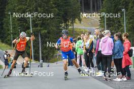 03.09.2022, Oberhof, Germany (GER): David Zobel (GER), Michele Molinari (ITA), (l-r)  - German Championships biathon, sprint men, Oberhof (GER). www.nordicfocus.com. © Deubert/NordicFocus. Every downloaded picture is fee-liable.