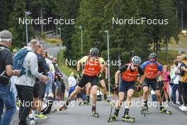 03.09.2022, Oberhof, Germany (GER): Domenic Endler (GER), Elias Seidl (GER), (l-r)  - German Championships biathon, sprint men, Oberhof (GER). www.nordicfocus.com. © Deubert/NordicFocus. Every downloaded picture is fee-liable.
