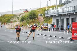 03.09.2022, Oberhof, Germany (GER): Florian Arsan (GER), Hans Koellner (GER), (l-r)  - German Championships biathon, sprint men, Oberhof (GER). www.nordicfocus.com. © Deubert/NordicFocus. Every downloaded picture is fee-liable.