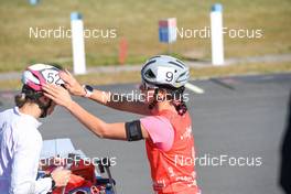 03.09.2022, Oberhof, Germany (GER): Lisa Vittozzi (ITA), Rebecca Passler (ITA), (l-r)  - German Championships biathon, sprint women, Oberhof (GER). www.nordicfocus.com. © Deubert/NordicFocus. Every downloaded picture is fee-liable.