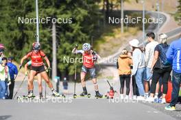 03.09.2022, Oberhof, Germany (GER): Luise Mueller (GER), Elisa Gasparin (SUI), (l-r)  - German Championships biathon, sprint women, Oberhof (GER). www.nordicfocus.com. © Deubert/NordicFocus. Every downloaded picture is fee-liable.
