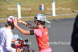 03.09.2022, Oberhof, Germany (GER): Lisa Vittozzi (ITA), Rebecca Passler (ITA), (l-r)  - German Championships biathon, sprint women, Oberhof (GER). www.nordicfocus.com. © Deubert/NordicFocus. Every downloaded picture is fee-liable.