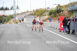03.09.2022, Oberhof, Germany (GER): Flurina Volken (SUI), Antonia Horn (GER), (l-r)  - German Championships biathon, sprint women, Oberhof (GER). www.nordicfocus.com. © Deubert/NordicFocus. Every downloaded picture is fee-liable.