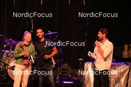 02.09.2022, Annecy, France (FRA): Maja Dahlqvist (SWE), Martin Fourcade (FRA), (l-r) - Martin Fourcade Nordic Festival, Annecy (FRA). www.nordicfocus.com. © Manzoni/NordicFocus. Every downloaded picture is fee-liable.