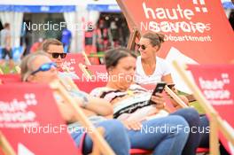 02.09.2022, Annecy, France (FRA): feature: haute savoie, lounge chair, people relaxing  - Martin Fourcade Nordic Festival, Annecy (FRA). www.nordicfocus.com. © Reichert/NordicFocus. Every downloaded picture is fee-liable.