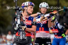 03.09.2022, Annecy, France (FRA): Dorothea Wierer (ITA) - Martin Fourcade Nordic Festival, Annecy (FRA). www.nordicfocus.com. © Manzoni/NordicFocus. Every downloaded picture is fee-liable.