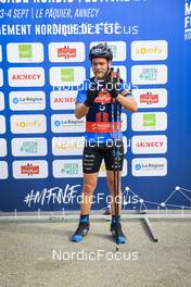 03.09.2022, Annecy, France (FRA): Antonin Guigonnat (FRA) - Martin Fourcade Nordic Festival, Annecy (FRA). www.nordicfocus.com. © Manzoni/NordicFocus. Every downloaded picture is fee-liable.