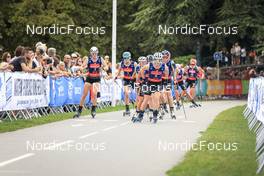 03.09.2022, Annecy, France (FRA): Victoria Carl (GER), Melissa Gal (FRA¬), (l-r) - Martin Fourcade Nordic Festival, Annecy (FRA). www.nordicfocus.com. © Manzoni/NordicFocus. Every downloaded picture is fee-liable.