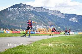 03.09.2022, Annecy, France (FRA): Jules Chappaz (FRA), Federico Pellegrino (ITA), (l-r) - Martin Fourcade Nordic Festival, Annecy (FRA). www.nordicfocus.com. ©Reichert/NordicFocus. Every downloaded picture is fee-liable.