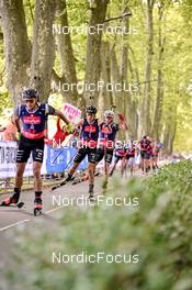 03.09.2022, Annecy, France (FRA): Emilien Jacquelin (FRA), Quentin Fillon Maillet (FRA), (l-r) - Martin Fourcade Nordic Festival, Annecy (FRA). www.nordicfocus.com. © Reichert/NordicFocus. Every downloaded picture is fee-liable.