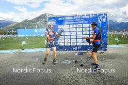 03.09.2022, Annecy, France (FRA): Sean Doherty (USA), Antonin Guigonnat (FRA), (l-r) - Martin Fourcade Nordic Festival, Annecy (FRA). www.nordicfocus.com. © Manzoni/NordicFocus. Every downloaded picture is fee-liable.