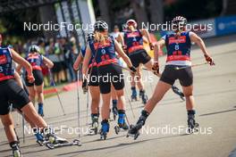 03.09.2022, Annecy, France (FRA): Melissa Gal (FRA¬), Petra Novakova (CZE), (l-r) - Martin Fourcade Nordic Festival, Annecy (FRA). www.nordicfocus.com. © Manzoni/NordicFocus. Every downloaded picture is fee-liable.