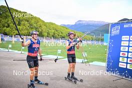 03.09.2022, Annecy, France (FRA): Jules Chappaz (FRA), Hugo Lapalus (FRA), (l-r) - Martin Fourcade Nordic Festival, Annecy (FRA). www.nordicfocus.com. ©Reichert/NordicFocus. Every downloaded picture is fee-liable.