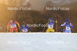 08.02.2022, Beijing, China (CHN): Fangming Cheng (CHN), Maksim Varabei (BLR), Peppe Femling (SWE), Michal Sima (SVK), (l-r) - XXIV. Olympic Winter Games Beijing 2022, Biathlon, individual men, Beijing (CHN). www.nordicfocus.com. © Manzoni/NordicFocus. Every downloaded picture is fee-liable.