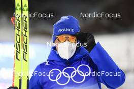 08.02.2022, Beijing, China (CHN): Quentin Fillon Maillet (FRA) - XXIV. Olympic Winter Games Beijing 2022, Biathlon, individual men, Beijing (CHN). www.nordicfocus.com. © Manzoni/NordicFocus. Every downloaded picture is fee-liable.
