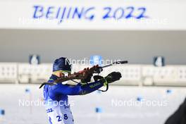 08.02.2022, Beijing, China (CHN): Anton Smolski (BLR) - XXIV. Olympic Winter Games Beijing 2022, Biathlon, individual men, Beijing (CHN). www.nordicfocus.com. © Manzoni/NordicFocus. Every downloaded picture is fee-liable.