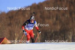 08.02.2022, Beijing, China (CHN): Felix Leitner (AUT) - XXIV. Olympic Winter Games Beijing 2022, Biathlon, individual men, Beijing (CHN). www.nordicfocus.com. © Manzoni/NordicFocus. Every downloaded picture is fee-liable.