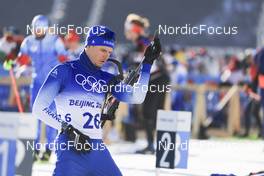 08.02.2022, Beijing, China (CHN): Emilien Jacquelin (FRA) - XXIV. Olympic Winter Games Beijing 2022, Biathlon, individual men, Beijing (CHN). www.nordicfocus.com. © Manzoni/NordicFocus. Every downloaded picture is fee-liable.