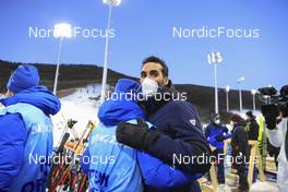 08.02.2022, Beijing, China (CHN): Martin Fourcade (FRA) - XXIV. Olympic Winter Games Beijing 2022, Biathlon, individual men, Beijing (CHN). www.nordicfocus.com. © Manzoni/NordicFocus. Every downloaded picture is fee-liable.