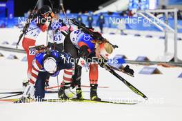 07.02.2022, Beijing, China (CHN): Susan Dunklee (USA), Sarah Beaudry (CAN), (l-r) - XXIV. Olympic Winter Games Beijing 2022, Biathlon, individual women, Beijing (CHN). www.nordicfocus.com. © Manzoni/NordicFocus. Every downloaded picture is fee-liable.