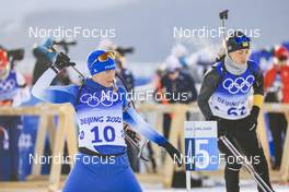 07.02.2022, Beijing, China (CHN): Anais Bescond (FRA) - XXIV. Olympic Winter Games Beijing 2022, Biathlon, individual women, Beijing (CHN). www.nordicfocus.com. © Manzoni/NordicFocus. Every downloaded picture is fee-liable.