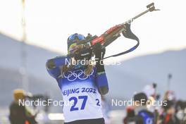 07.02.2022, Beijing, China (CHN): Hanna Sola (BLR) - XXIV. Olympic Winter Games Beijing 2022, Biathlon, individual women, Beijing (CHN). www.nordicfocus.com. © Manzoni/NordicFocus. Every downloaded picture is fee-liable.