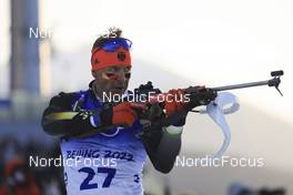 18.02.2022, Beijing, China (CHN): Philipp Nawrath (GER) - XXIV. Olympic Winter Games Beijing 2022, Biathlon, mass men, Beijing (CHN). www.nordicfocus.com. © Manzoni/NordicFocus. Every downloaded picture is fee-liable.