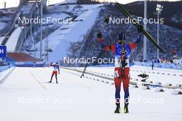 18.02.2022, Beijing, China (CHN): Johannes Thingnes Boe (NOR) - XXIV. Olympic Winter Games Beijing 2022, Biathlon, mass men, Beijing (CHN). www.nordicfocus.com. © Manzoni/NordicFocus. Every downloaded picture is fee-liable.