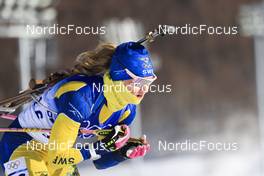 18.02.2022, Beijing, China (CHN): Mona Brorsson (SWE) - XXIV. Olympic Winter Games Beijing 2022, Biathlon, mass women, Beijing (CHN). www.nordicfocus.com. © Manzoni/NordicFocus. Every downloaded picture is fee-liable.