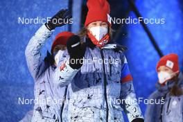 17.02.2022, Beijing, China (CHN): Irina Kazakevich (ROC) - XXIV. Olympic Winter Games Beijing 2022, Biathlon, medals, Beijing (CHN). www.nordicfocus.com. © Manzoni/NordicFocus. Every downloaded picture is fee-liable.