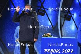 15.02.2022, Beijing, China (CHN): Ivor Lehotan (SVK), IBU Executive Board Member - XXIV. Olympic Winter Games Beijing 2022, Biathlon, medals, Beijing (CHN). www.nordicfocus.com. © Manzoni/NordicFocus. Every downloaded picture is fee-liable.