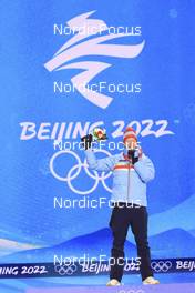 14.02.2022, Beijing, China (CHN): Johannes Thingnes Boe (NOR) - XXIV. Olympic Winter Games Beijing 2022, Biathlon, medals, Beijing (CHN). www.nordicfocus.com. © Manzoni/NordicFocus. Every downloaded picture is fee-liable.