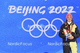08.02.2022, Beijing, China (CHN): Denise Herrmann (GER) - XXIV. Olympic Winter Games Beijing 2022, Biathlon, medals, Beijing (CHN). www.nordicfocus.com. © Manzoni/NordicFocus. Every downloaded picture is fee-liable.