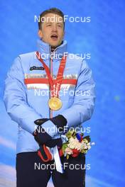 06.02.2022, Beijing, China (CHN): Tarjei Boe (NOR) - XXIV. Olympic Winter Games Beijing 2022, Biathlon, medals, Beijing (CHN). www.nordicfocus.com. © Manzoni/NordicFocus. Every downloaded picture is fee-liable.