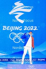 09.02.2022, Beijing, China (CHN): Quentin Fillon Maillet (FRA) - XXIV. Olympic Winter Games Beijing 2022, Biathlon, medals, Beijing (CHN). www.nordicfocus.com. © Manzoni/NordicFocus. Every downloaded picture is fee-liable.