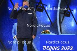 15.02.2022, Beijing, China (CHN): Ivor Lehotan (SVK), IBU Executive Board Member - XXIV. Olympic Winter Games Beijing 2022, Biathlon, medals, Beijing (CHN). www.nordicfocus.com. © Manzoni/NordicFocus. Every downloaded picture is fee-liable.