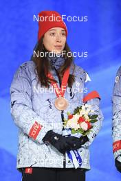 06.02.2022, Beijing, China (CHN): Uliana Nigmatullina (ROC) - XXIV. Olympic Winter Games Beijing 2022, Biathlon, medals, Beijing (CHN). www.nordicfocus.com. © Manzoni/NordicFocus. Every downloaded picture is fee-liable.
