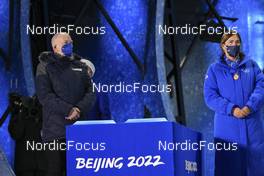 06.02.2022, Beijing, China (CHN): Olle Dahlin (SWE), IBU President - XXIV. Olympic Winter Games Beijing 2022, Biathlon, medals, Beijing (CHN). www.nordicfocus.com. © Manzoni/NordicFocus. Every downloaded picture is fee-liable.