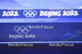 09.02.2022, Beijing, China (CHN): Event Feature: Olympic Logos - XXIV. Olympic Winter Games Beijing 2022, Biathlon, medals, Beijing (CHN). www.nordicfocus.com. © Manzoni/NordicFocus. Every downloaded picture is fee-liable.