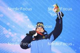 19.02.2022, Beijing, China (CHN): Martin Ponsiluoma (SWE) - XXIV. Olympic Winter Games Beijing 2022, Biathlon, medals, Beijing (CHN). www.nordicfocus.com. © Manzoni/NordicFocus. Every downloaded picture is fee-liable.